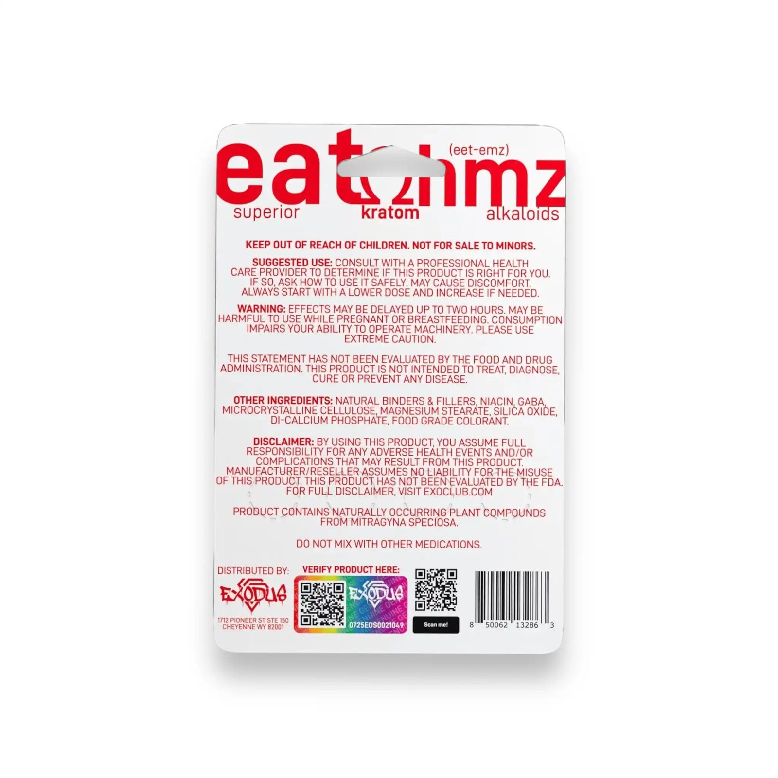 eat ohmz blend red oh+11 oh+7 oh 4ct tablets 25mg per tablet