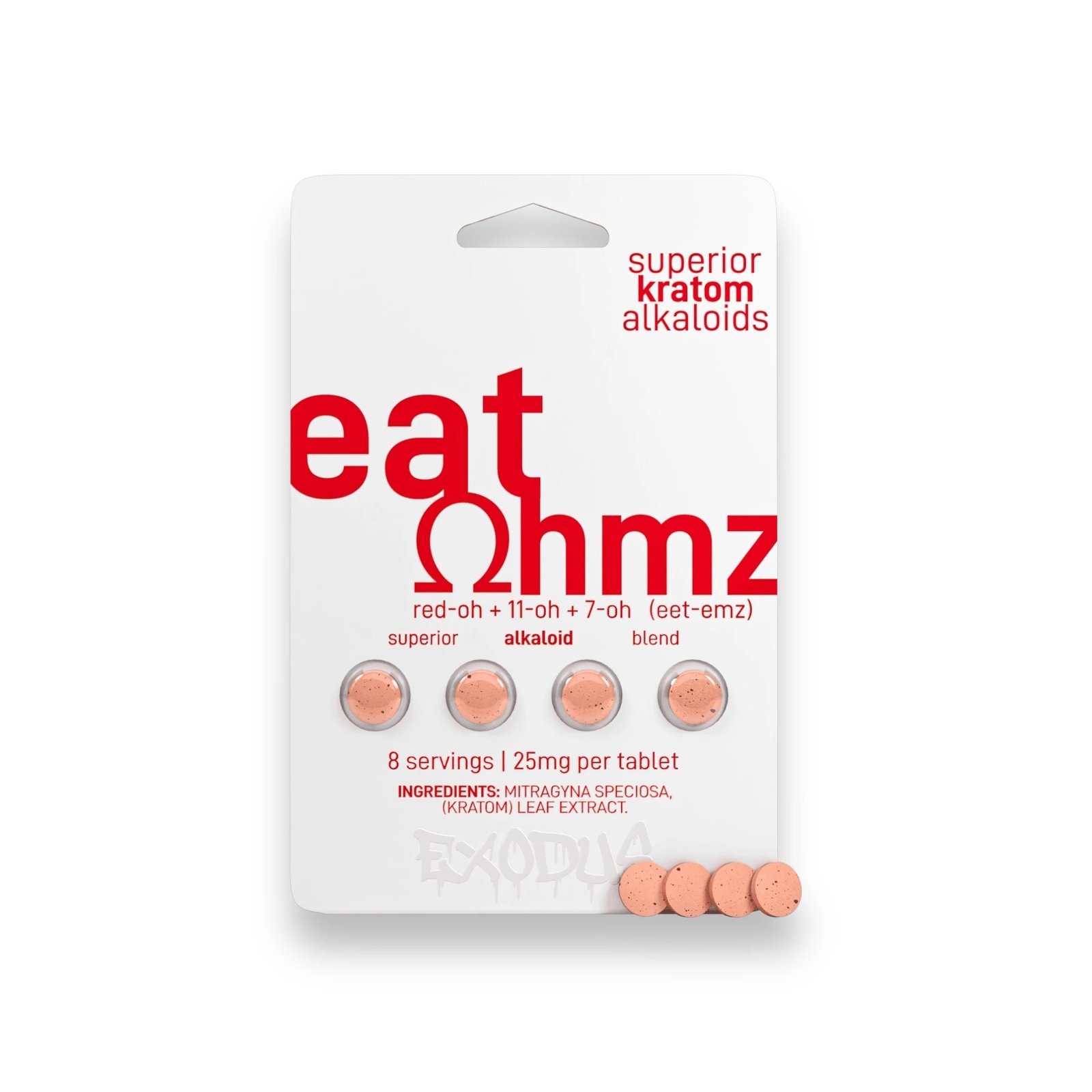 eat ohmz blend red oh+11 oh+7 oh 4ct tablets 25mg per tablet