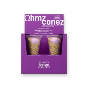 ohmz conez 7 oh/8 oh/ red oh cones vanilla bean 50mg (2pack)