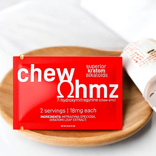 OHMZ Kratom Extract Chew 2ct 18mg 500x500 2